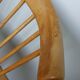 Fauteuil en bois, pieds compas, style scandinave, Baumann ou Thonet