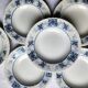 Deep plates x 6 from the French manufacturer Sarreguemines, Aïda collection. Antique and rare.