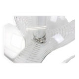 Large transparent glass ceiling light by Koch & Lowy, Peill & Putzler, Germany, 1970.