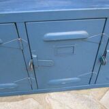 Old industrial wall unit with 5 lockers