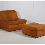 Armchair DS-46 Sede thick Buffalo, 1970 leather s