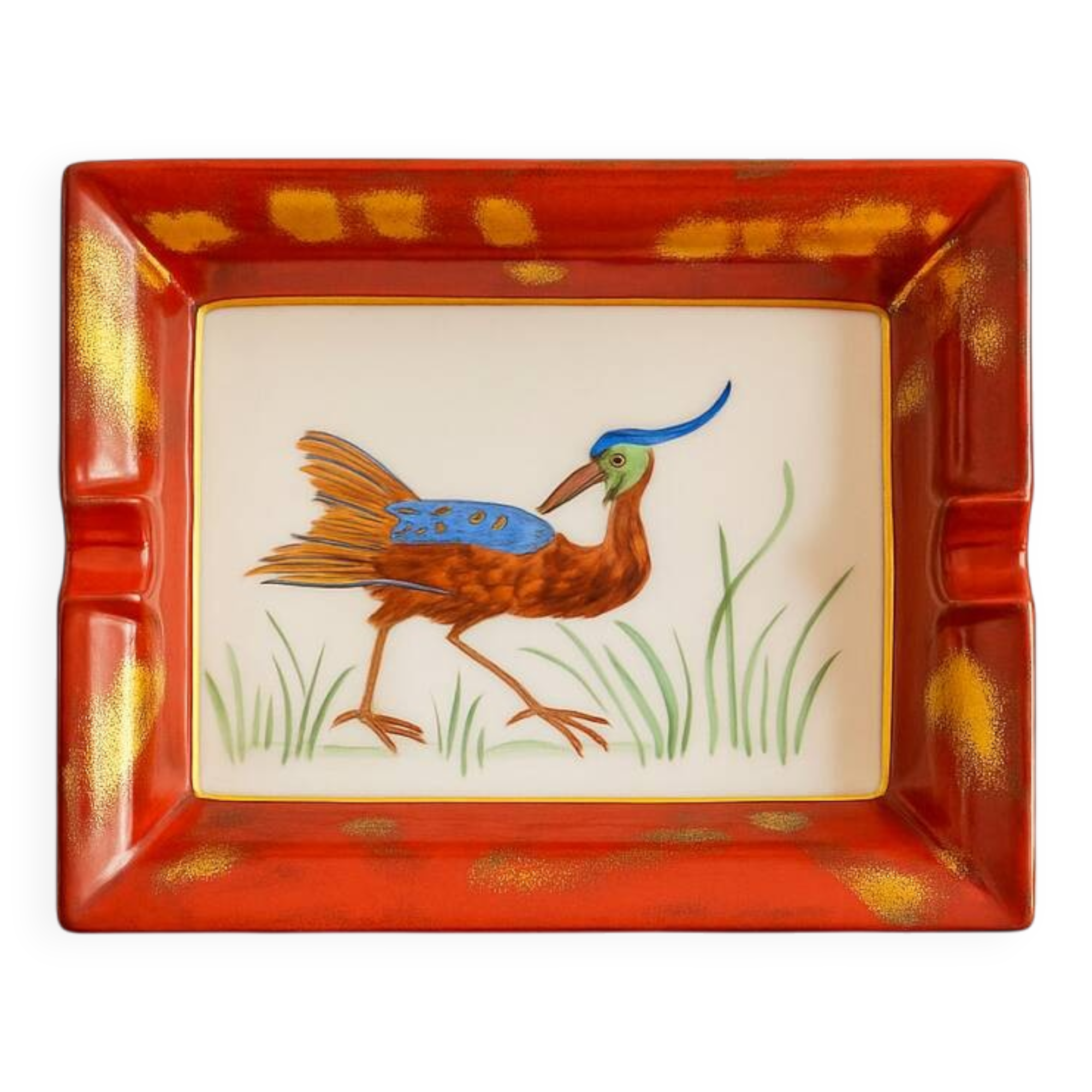 Cendrier / vide-poche Limoges peint à la main – Harambure Réillé