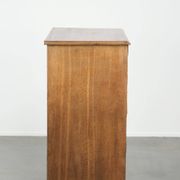 Large antique English blonde oak chest of drawers from the 18th century
