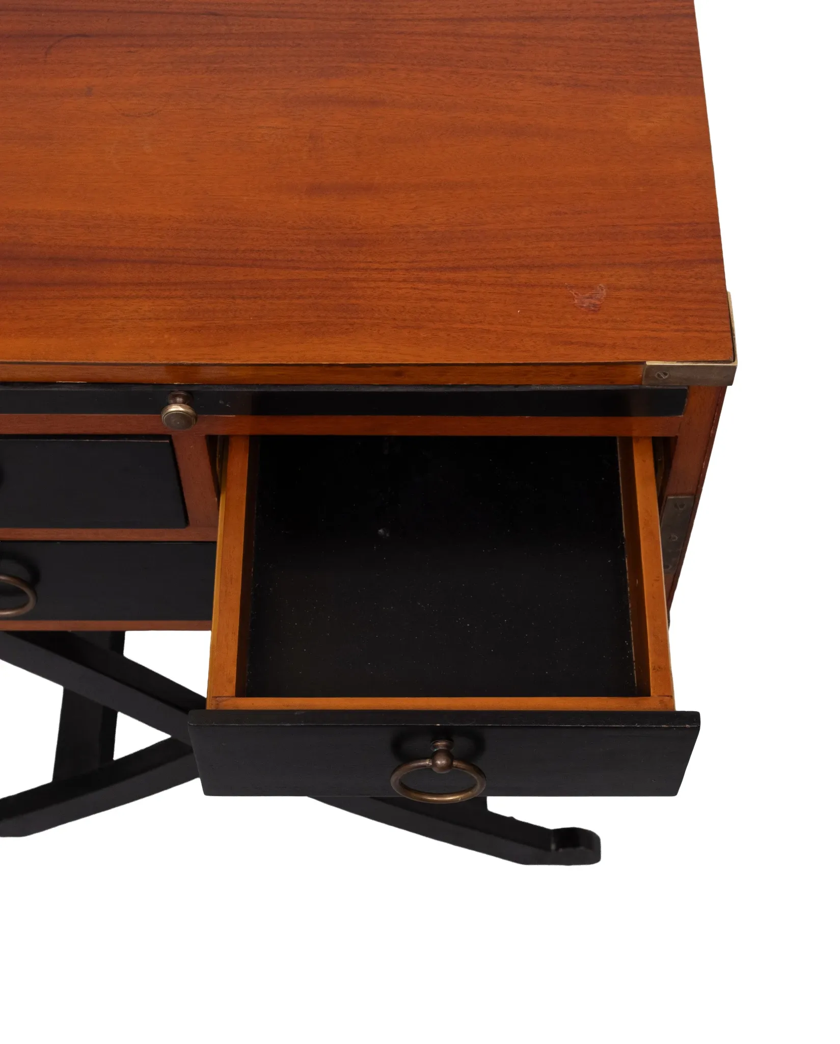 Authentic Models Bombay Campaign style side tables or Night stands 1970s En