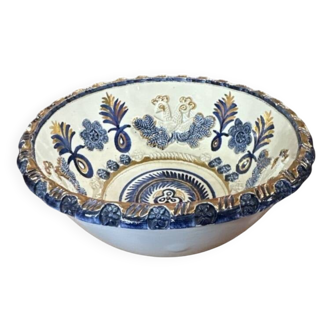 Ceramic cup with birds and gilding