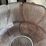 Very large vintage salad bowl with a stylised flower petal pattern H14.5