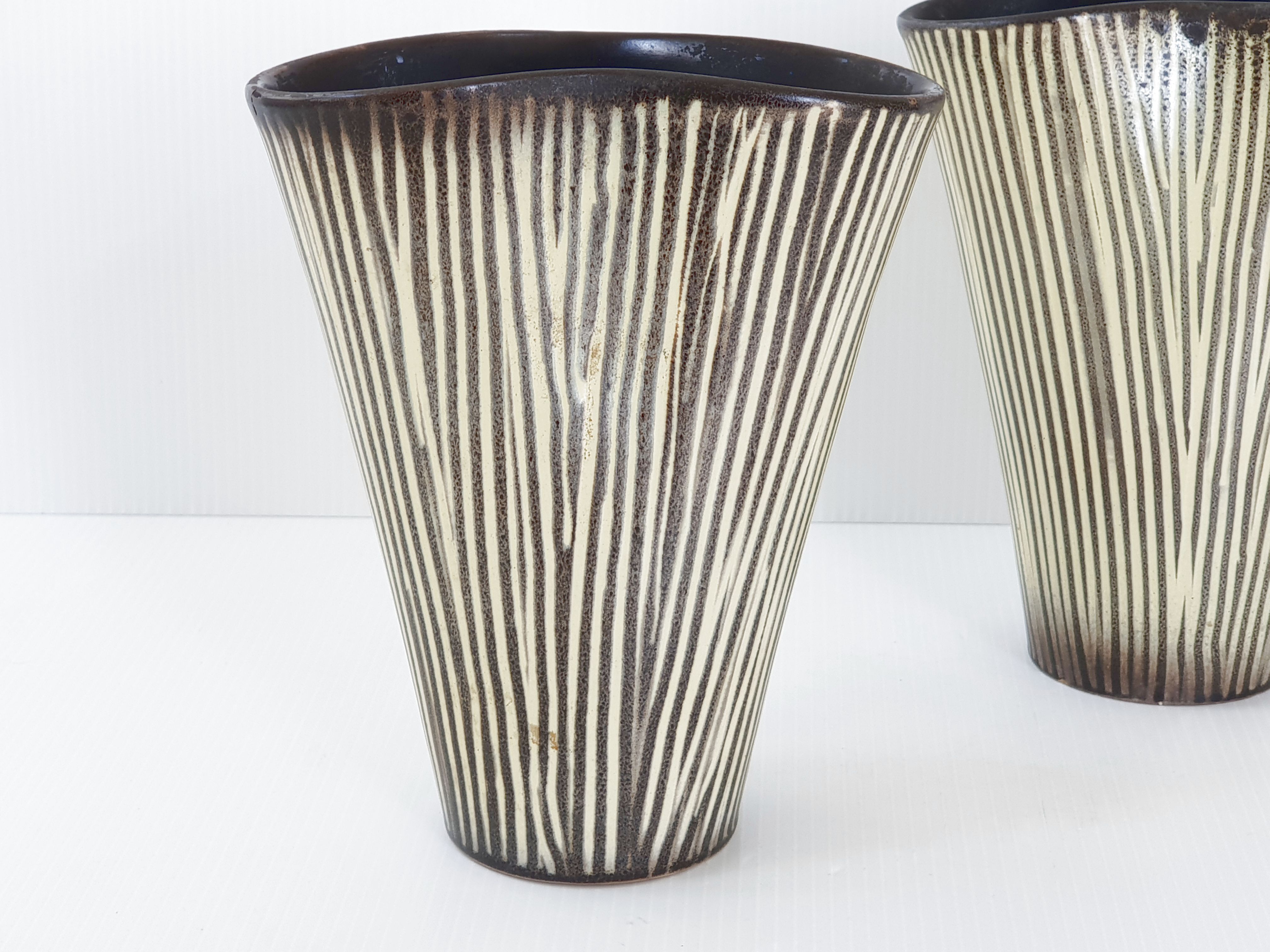 Paire de vases 1950 vintage
