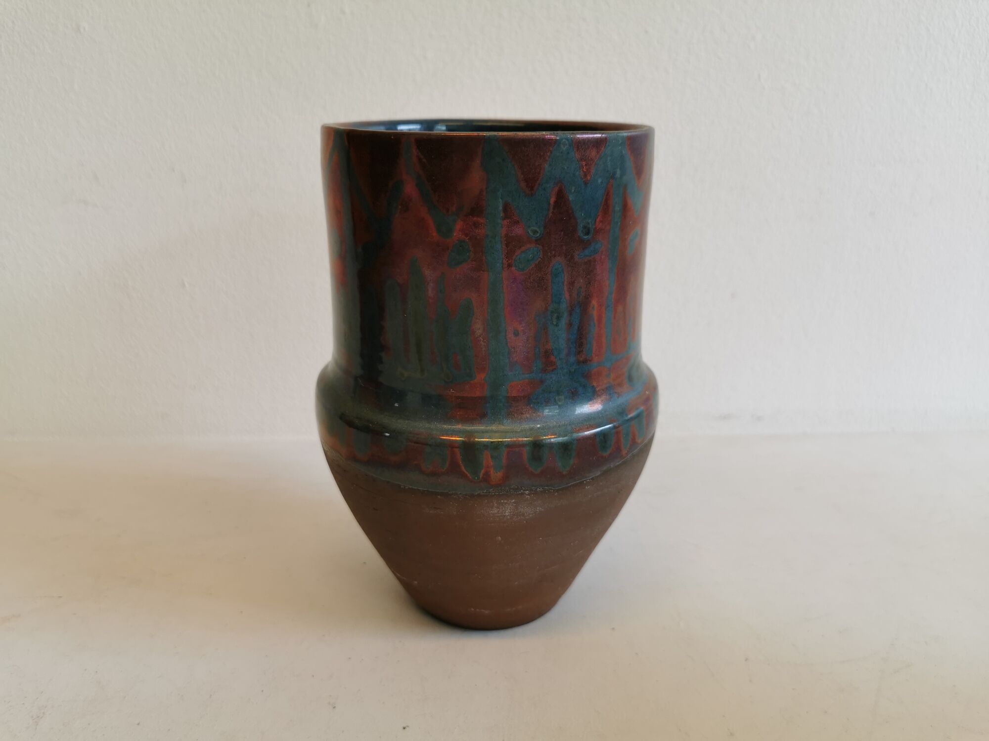 Ceramic vase from the 1960-1970s, made by Nis Staugaard, Svaneke - Bornholm Denmark.
