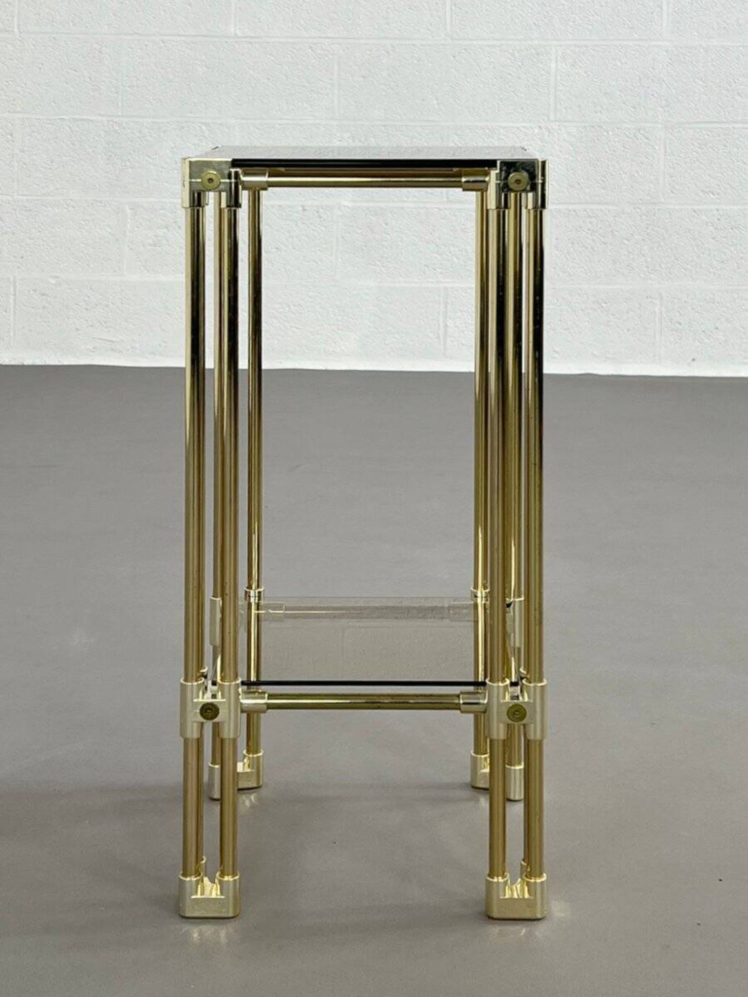 Brass and Glass End Column, 1970s