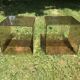Pair of bedside tables in plexiglass smoked 70