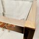 Paire de tables d'appoint dorées Roche Bobois
