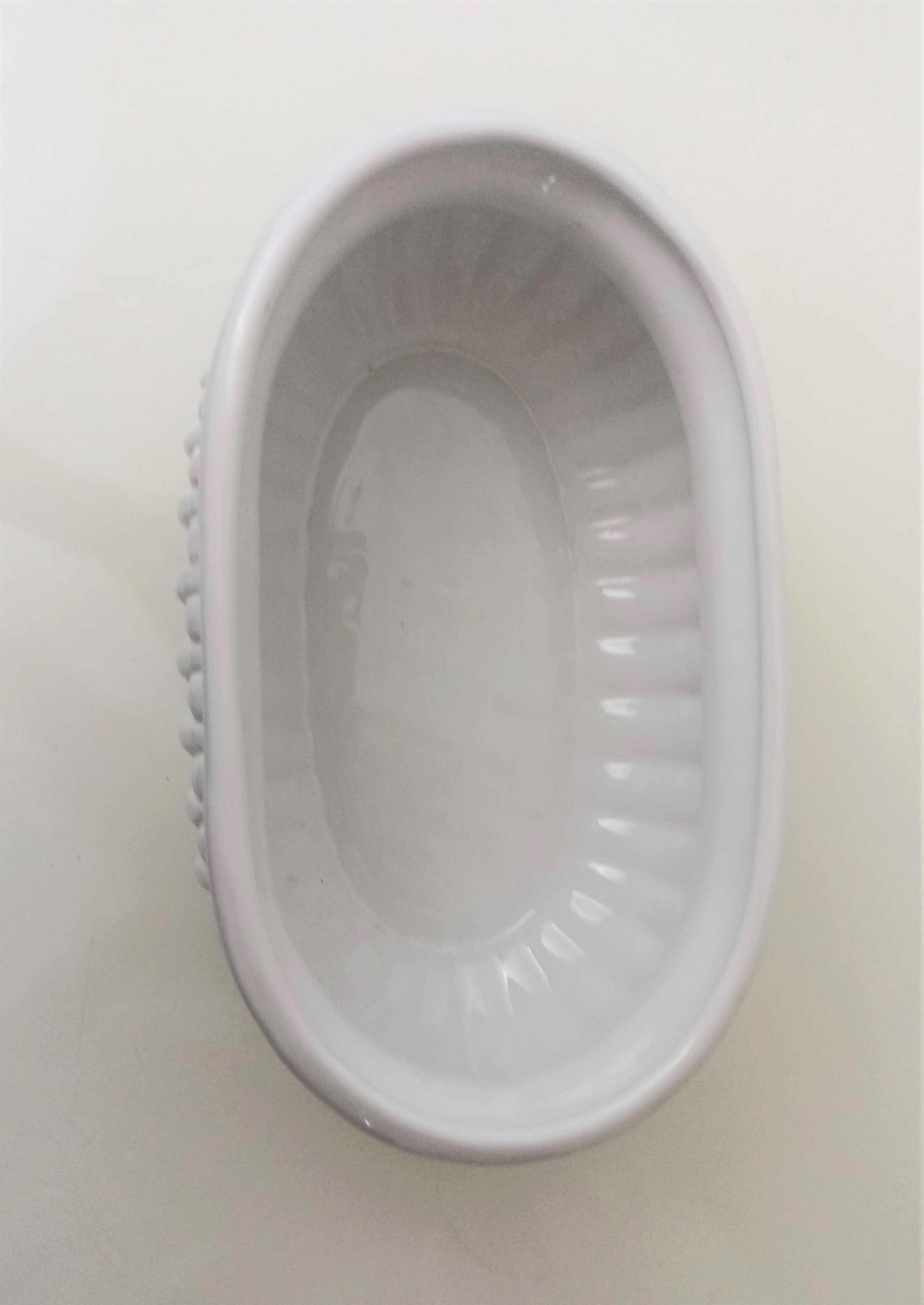 White porcelain planter