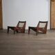Chaises Kangourou Pierre Jeanneret PJ-SI-59, Inde, 1955