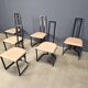 Gastone Rinaldi postmodern dining chairs for Thema Italy, 1980s - set