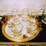 Art deco mirror tray