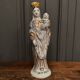 Virgin and Child in 18th century earthenware, AVMA marking