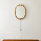 Illuminated floral mirror by Palwa