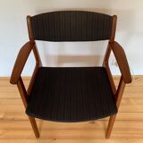 Designer chair Henning Kjærnulf, Soro Stolefabrik, Denmark, 1960s