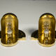 Set of Unique Cubistic Brass Wall Lamps, 1920s