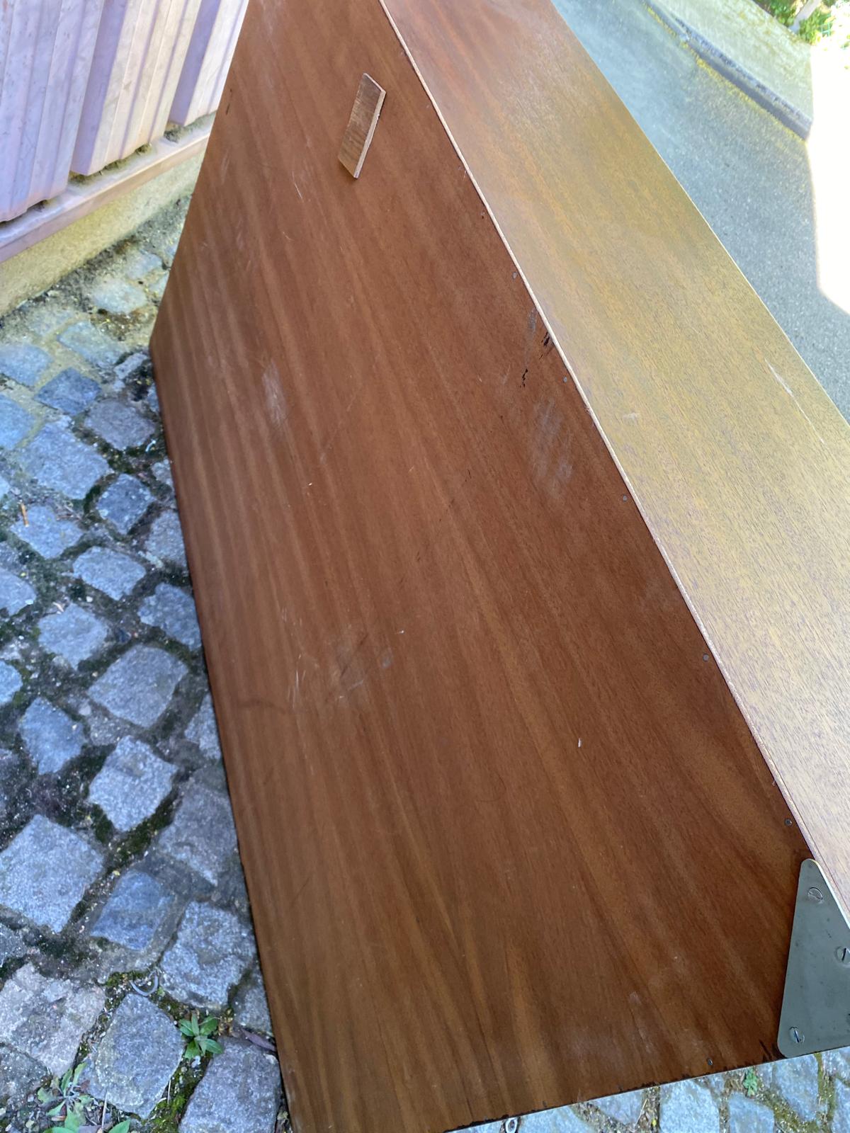 Étagère scandinave murale en bois 1960 125x80cm