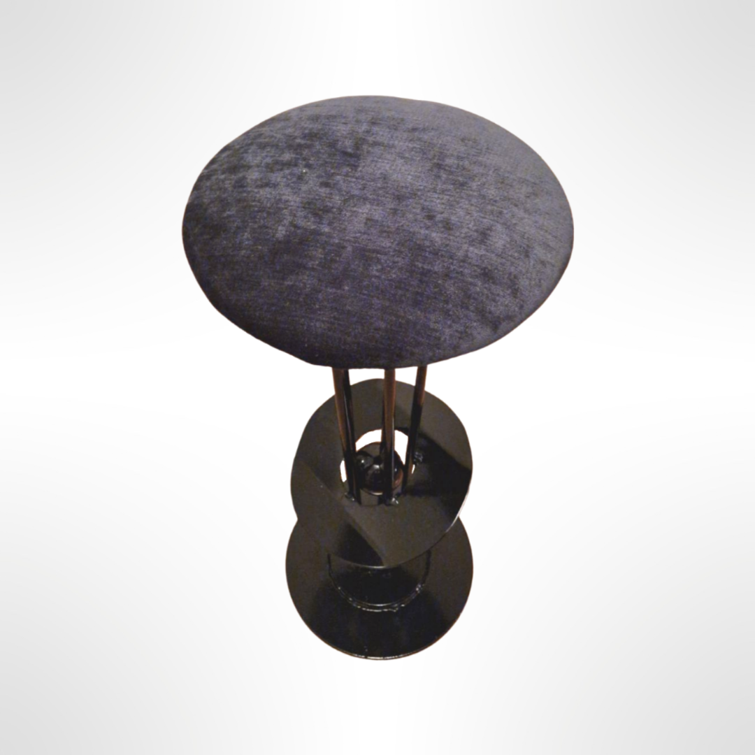 Metal post modern bar stools set of 4, Belgium 1980s