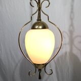 1-light lantern in gold metal