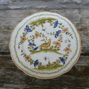 Plate reproduction of old Moustier from the 18th century.