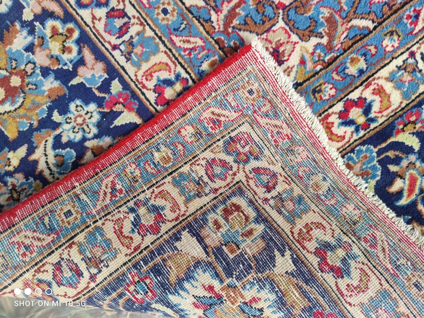 Exceptional vintage Kerman Persian carpet, hand-knotted in wool - 290 x 40.