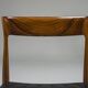 Mid-Century Palisander Dining Chair with Lether, 1950s, Set of 4