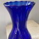 Trio de vases Art Déco bleu cobalt