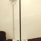 Vintage bronze halogen floor lamp