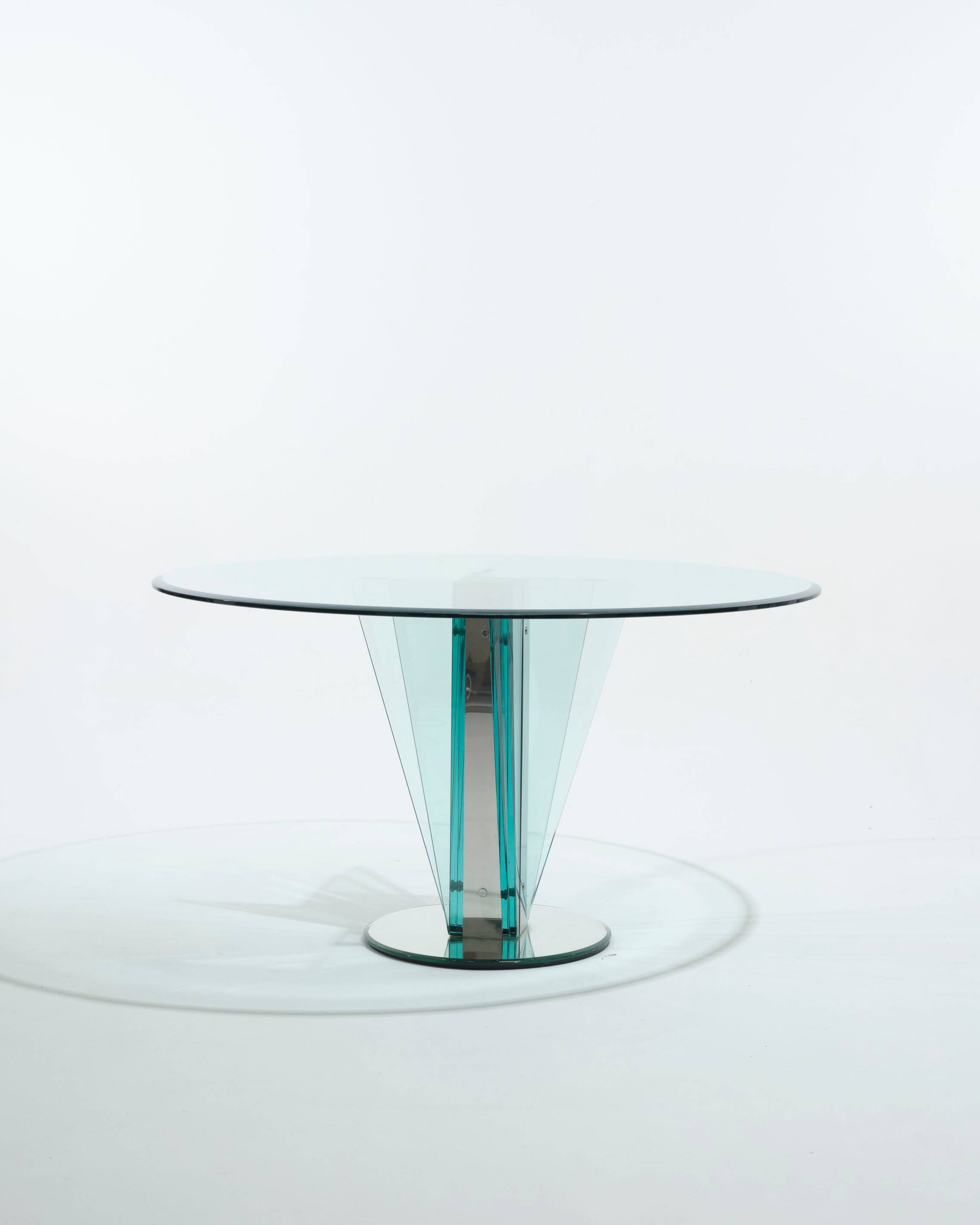 Table en verre pietro chiesa, 1970s