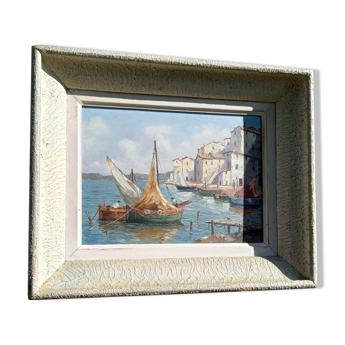 Painting 🫟 Port of Saint Tropez 🫟 French Riviera