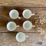 5 cups and creamer Myott Staffordshire England