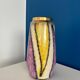 west germany purple yellow and gold vase / vase made in germany