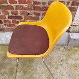 Paire de chaises traineaux Orange