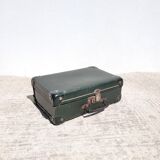 Old English green suitcase