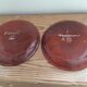 Flat terracotta plates