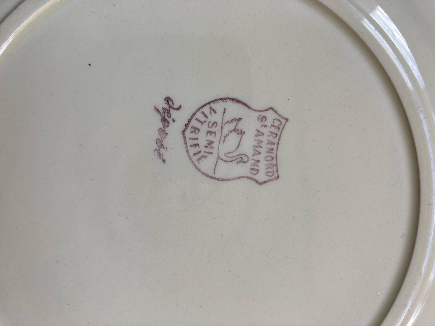 Ceranord St Amand flower dessert plates