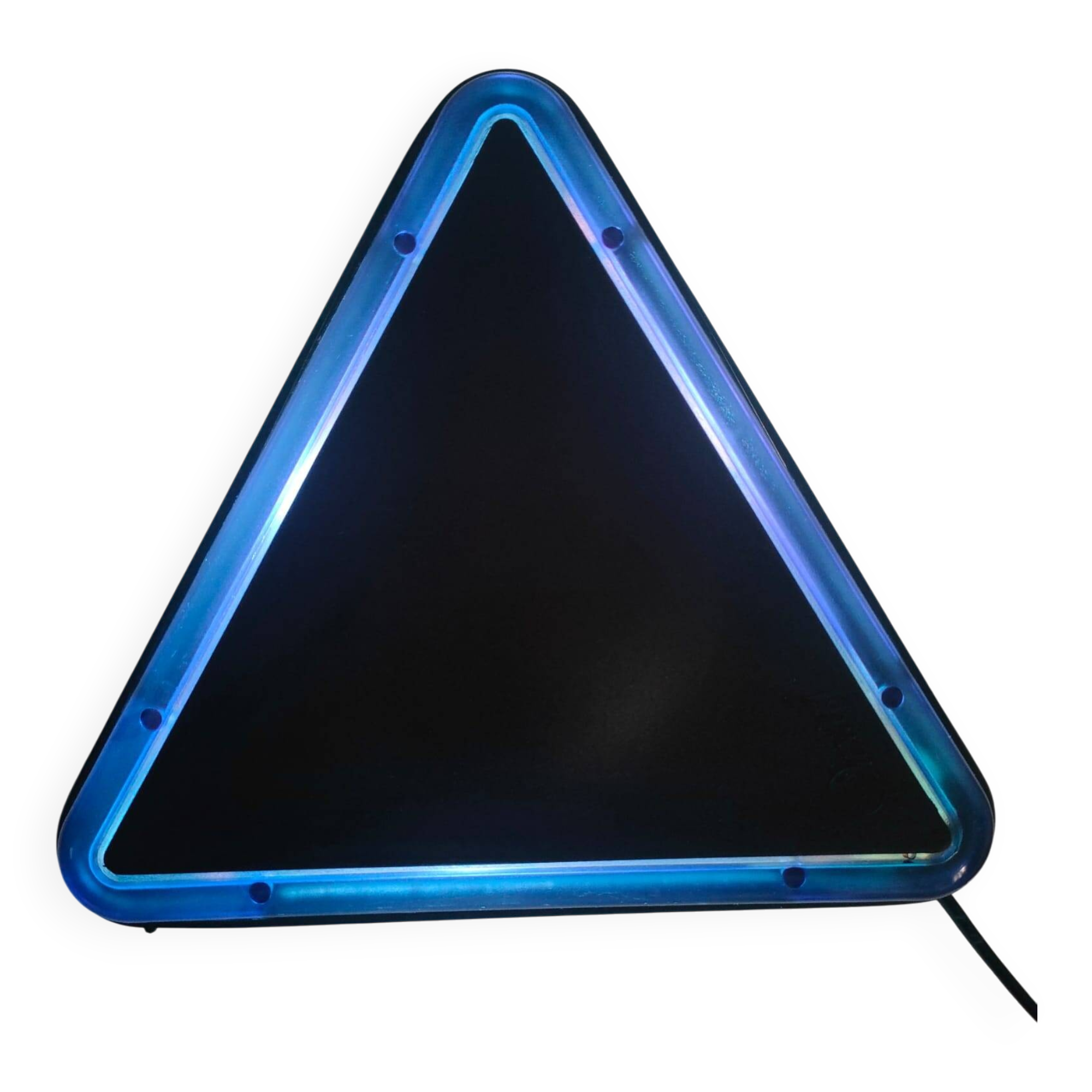 Lampe triangulaire bleue Ottika par Daniels