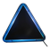 Lampe triangulaire bleue Ottika par Daniels