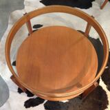 Double tray light glass and wood coffee table