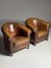 Fauteuil club en peau de mouton 2x classique