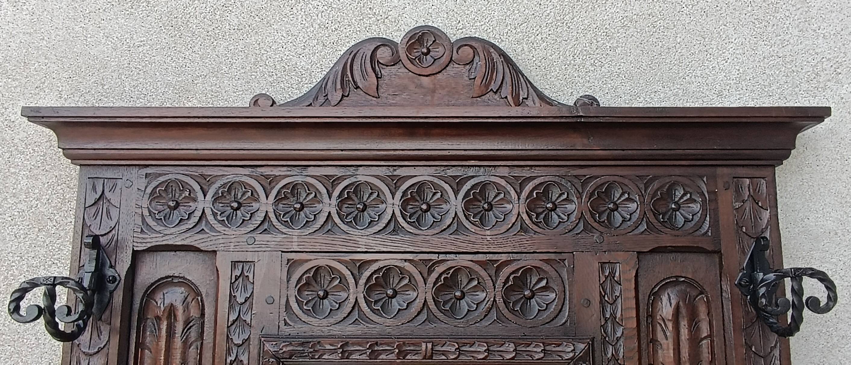Breton coat rack in natural wood