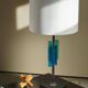 Lampe de table Svend Aage Holm Sørensen, métal et verre, design danois moderne, années 1960