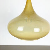 Original glass orient pendel hanging light by Doria Lights, Germany 1970s