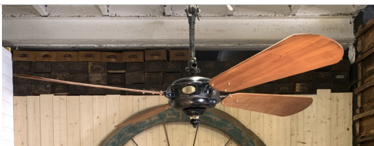 Old suspended fan marelli 1940