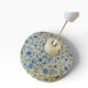 Vintage blue floral patterned pendant light/chandelier.