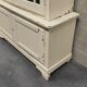 Old school library, white patinated two-body dresser, year 1888
