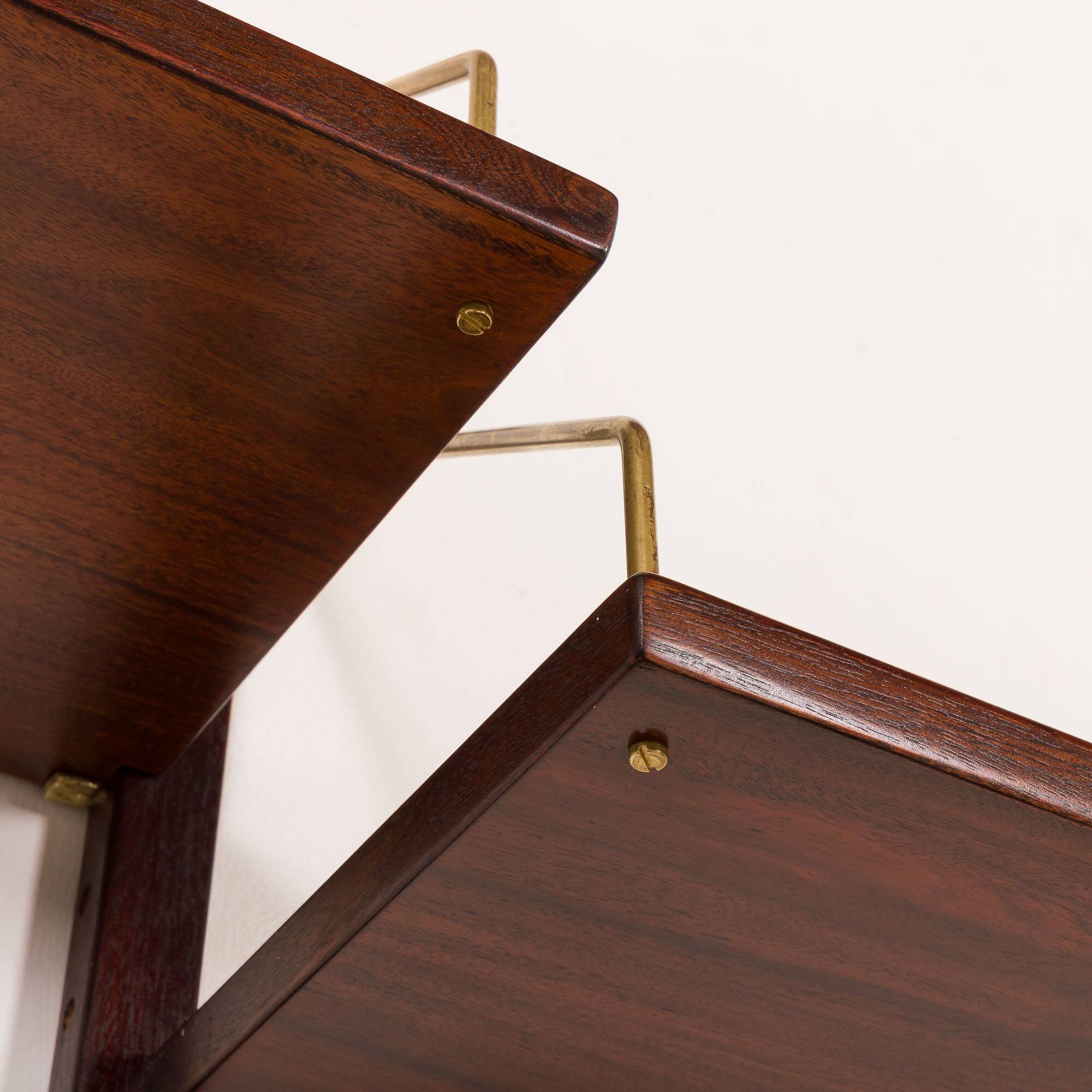 Hansen and Guldborg rosewood wall unit with a desk, Denmark 1960s